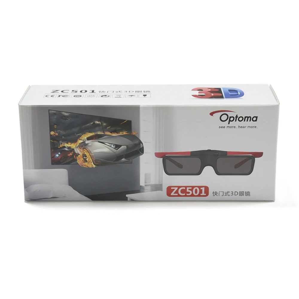 3d очки Optoma с активным затвором перезаряжаемые 3D для проектора BenQ Acer JmGo XGIMI