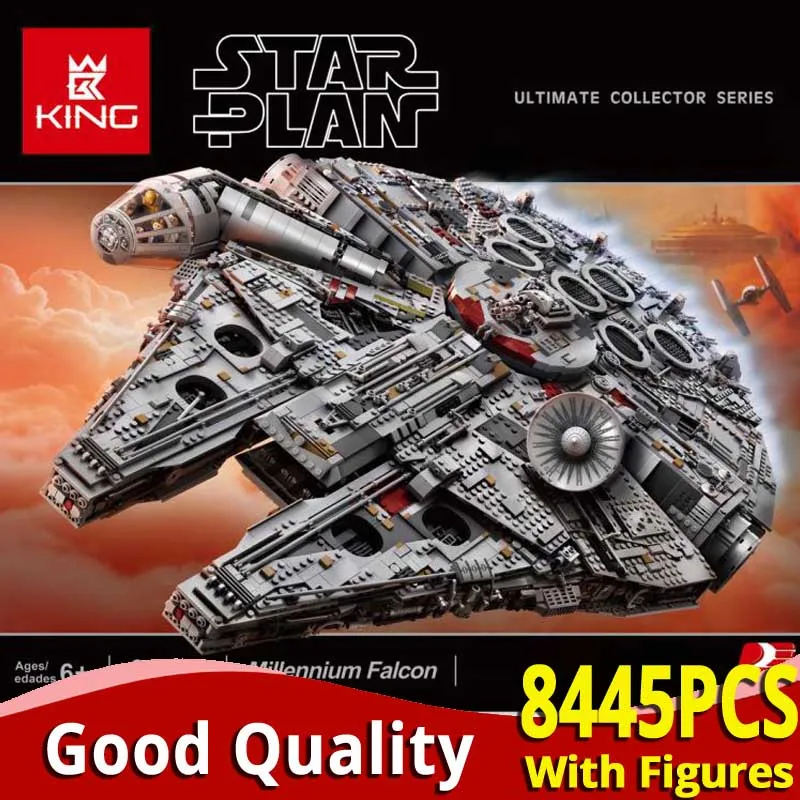 

Maximal falconry fighters plane 8445PCS Star Plan Series 05132 Building Blocks Bricks Compatible With wars 75192 starwars Toys