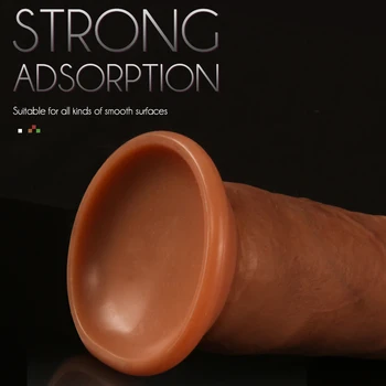 Real Foreskin Dildo Realistic Sex Penis Silicone Dong Sex Toys for Women Masturbation Suction Cup Dildo Penis with Real Skin 3