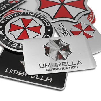 Car Styling 3D Lega di alluminio Ombrella Corporation Adesivi per auto Decalcomanie Decorazioni per emblemi Distintivo Accessori auto