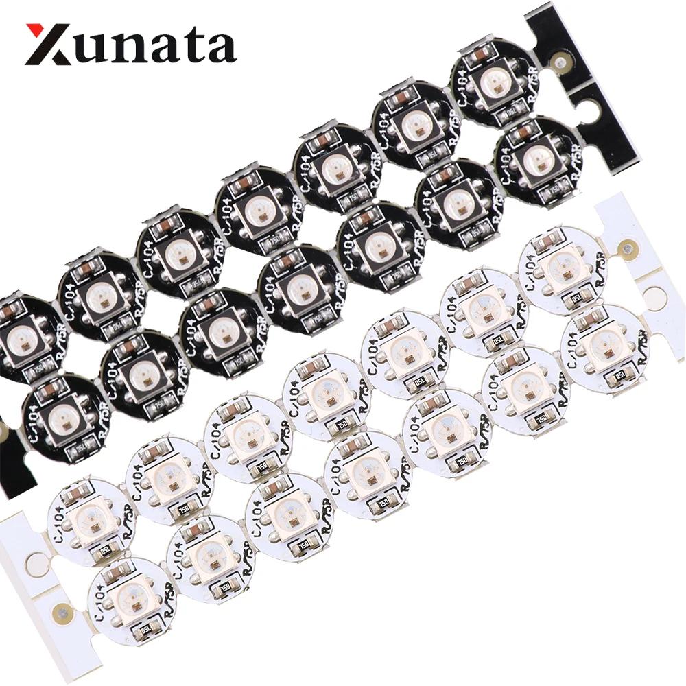 10~1000 pcs DC 5V WS2812B LED Individually Addressable WS2811 IC RGB 2812B Heatsink SMD 5050 Built-in Chip | Лампы и освещение