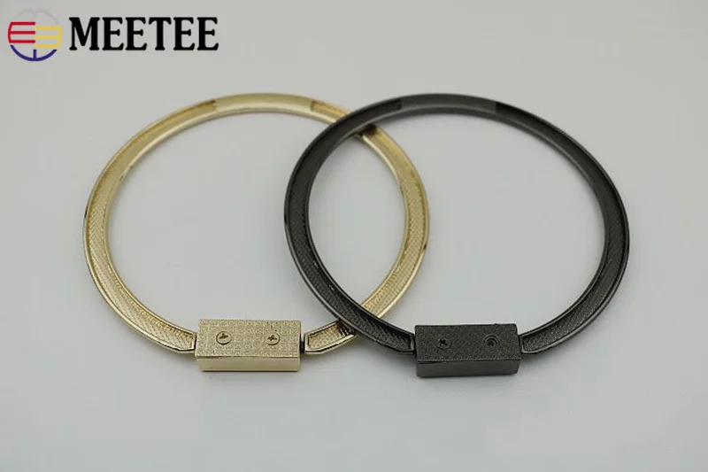 Meetee 2/4 шт 10 см сумка металлическая ручка аксессуары женская ремешок ручки пряжки