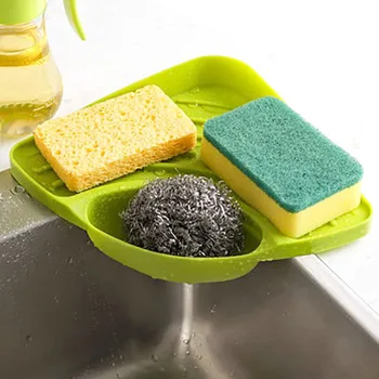 

Sponges Kitchen Sink Corner Shelf Wall Mounted Bathroom Soap Cuisine Dish Rack Drain Kitchen Sink Corner Storage Rack Holder