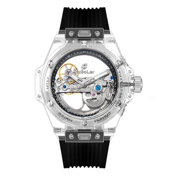 

Huboler 47mm Skeleton Sport Chronograph Japan os020 Quartz Unisex Watch