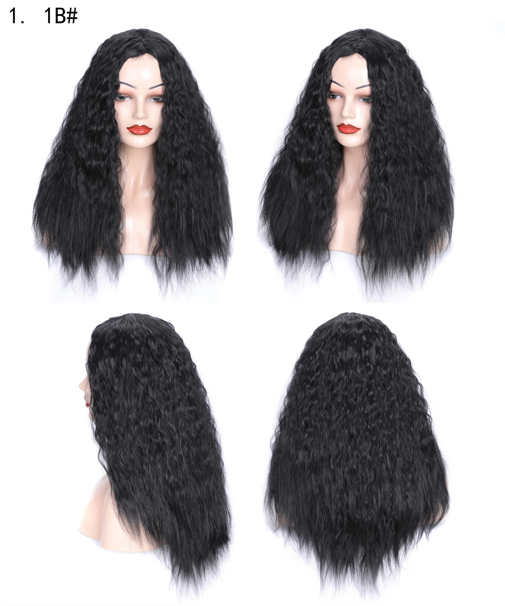color wigs silver gray synthetic wig siber female long curly wave hair wigs corn perm fluffy