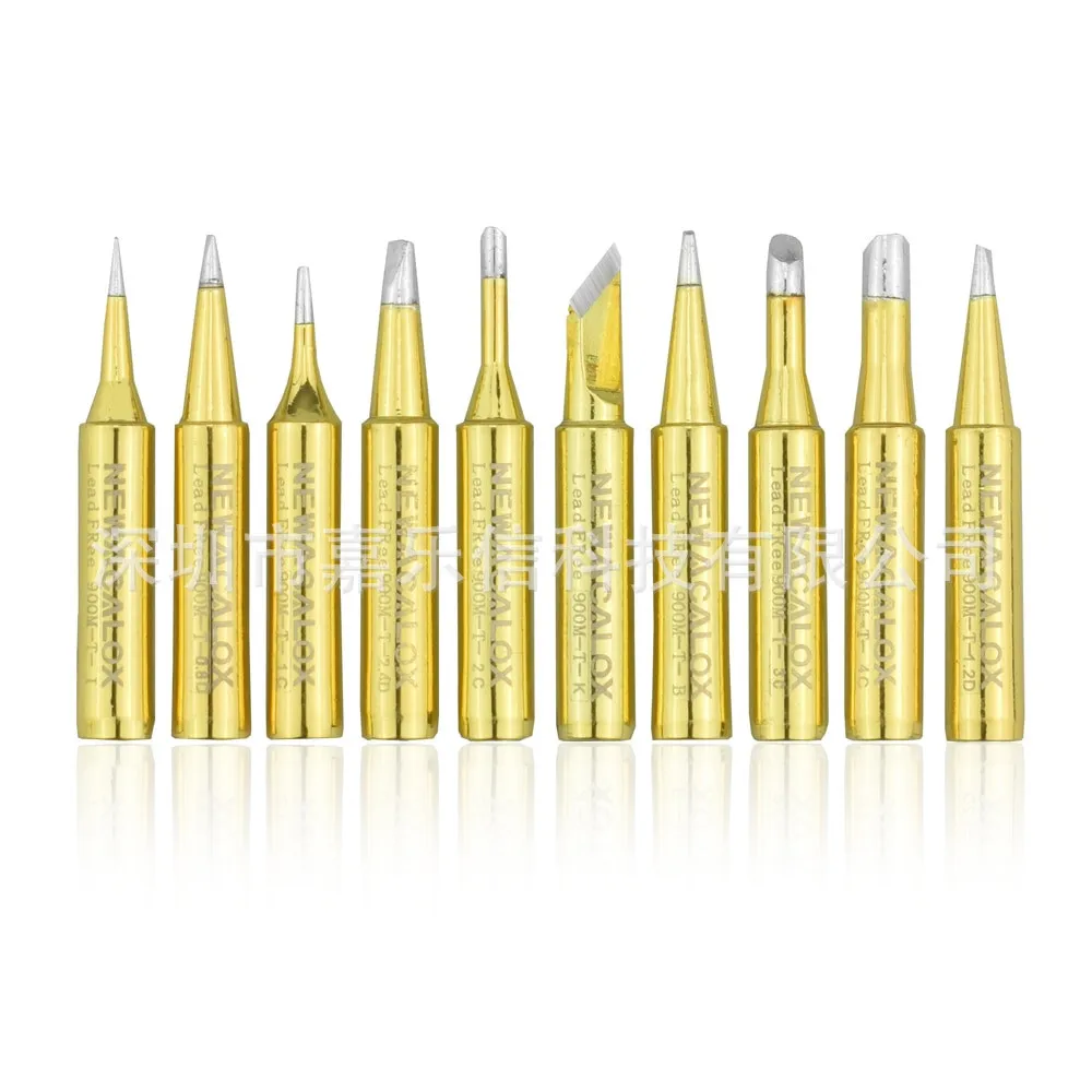 

Foreign Trade Section 10-Piece/Case Gold Lead-Free Welded Connection 900M-T Soldering Iron Head Used in Soldering Station Electr