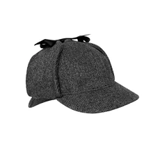 Шерлок Холмс шапка унисекс Зимняя шерстяная береты для мужчин олень большой обхват головы Британский MS ДЕТЕКТИВНАЯ шапка BLM216