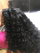 Pelucas de cabello humano peruano para mujeres negras, postizo de ondas profundas con cierre de encaje, 4x4