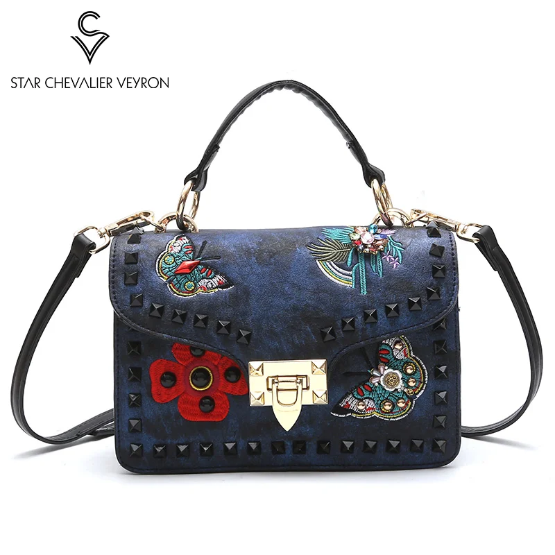 

SCV New Fashion Small Square bag Broadband Embroidery Women's bag Korean Popular Retro Ladies Shoulder bag Messenger bag