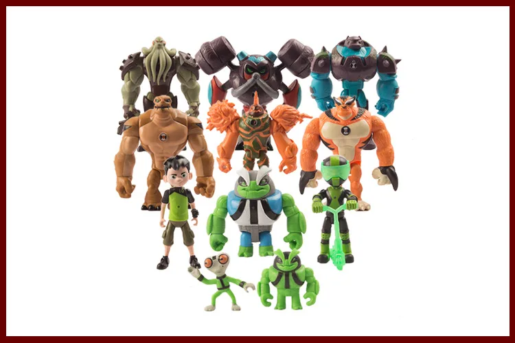 11 шт. Ben 10 Tennyson серый Kwestie Heatblast Humongousaur rato Vilgax мини ПВХ фигурка коллекционного персонажа