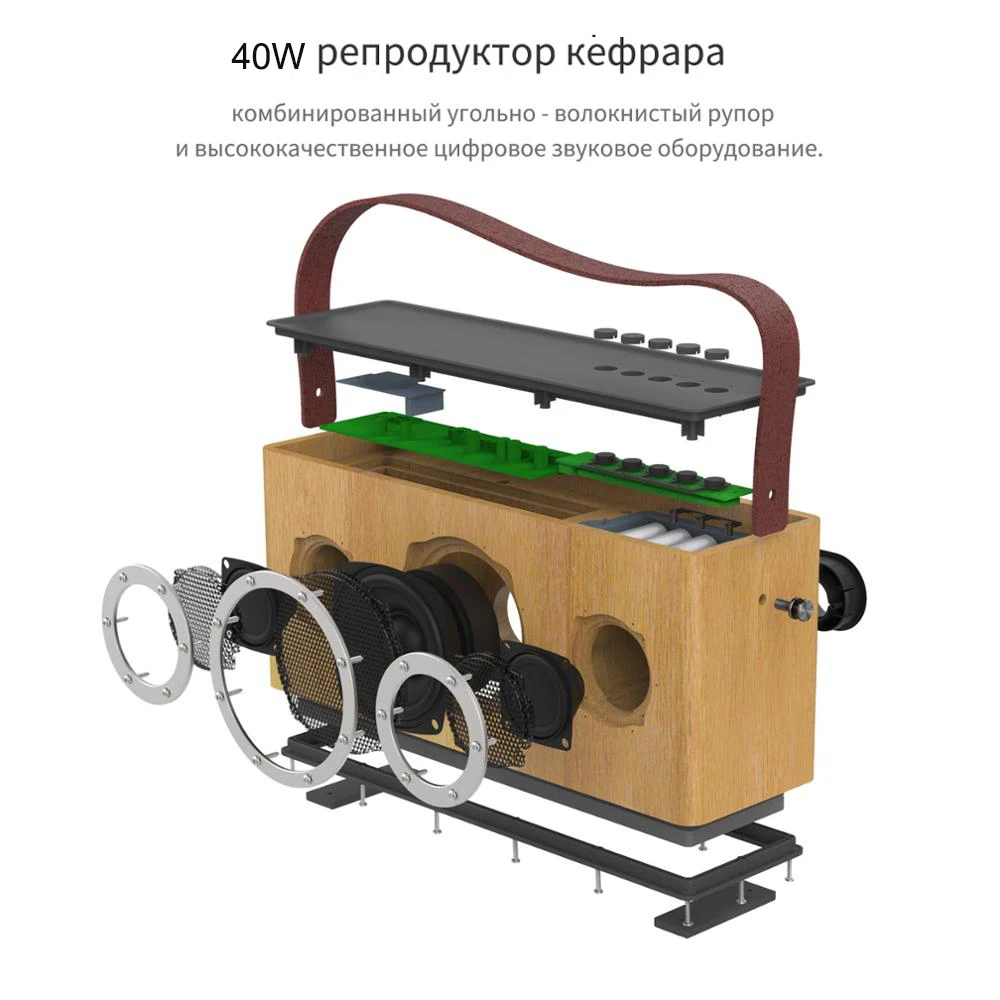 GGMM M4 40 Вт Беспроводной Wi Fi динамик Bluetooth Колонка TWS с сертификатом MFi 16H Портативный
