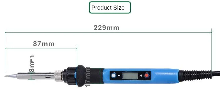 ЖК-дисплей цифровой электрический паяльник с постоянной температурой 80 Вт высокомощный паяльник