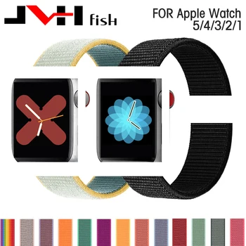 

Band For APPLE watch Series 3/2/1 38MM 42MM Nylon Soft Breathable Replacement Strap for iwatch series 4 5 40MM 44MM