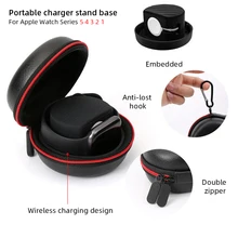 Портативный Зарядное устройство для выставочного стенда застежки-молнии для наручных часов Apple Watch Series 5 4 3 2 1 для путешествий жесткий защитный чехол для Airpods сумка чехол для хранения Портативный Зарядное устройство для выставочного стенда застежки-молнии для наручных часов Apple Watch Series 5 4 3 2 1 для путешествий жесткий защитный чехол для Airpods сумка чехол для хранения
