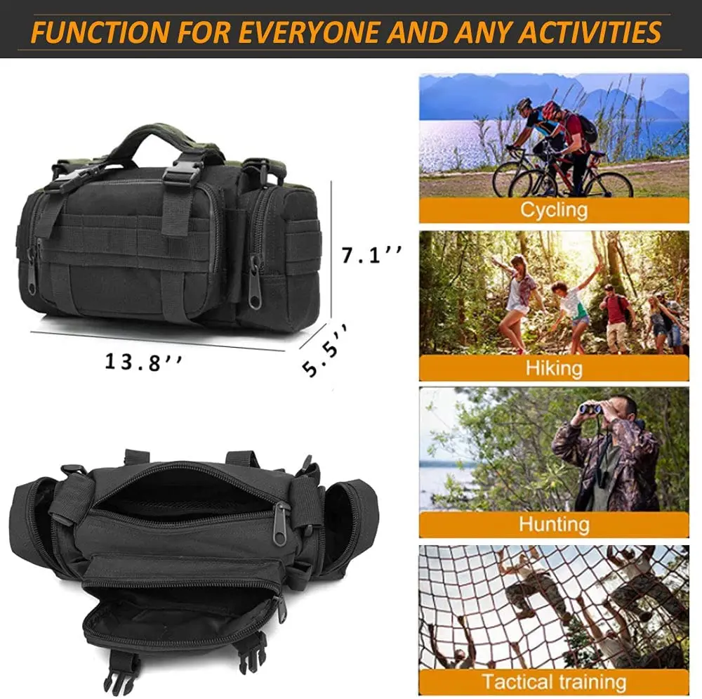 SAC À DOS tactique militaire tactique 50 L grande capacité hommes armée