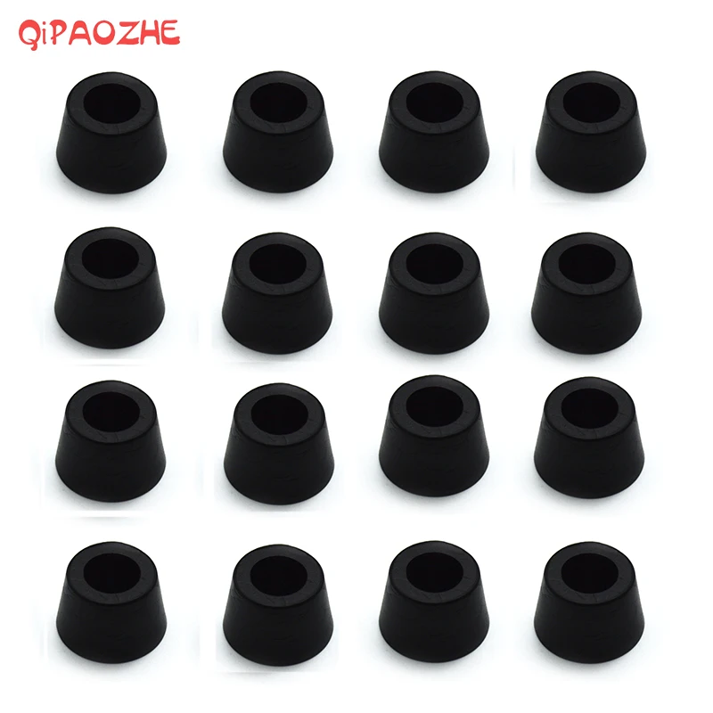 16 Large Black Rubber Feet Bumper for Speakers,Monitors,Cases & Amps 2.5" 1" 