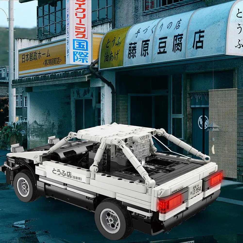 Remote Control Car With Motor Power Building Blocks Bricks Car DIY Toys Kit Model Building Blocks Bricks Toys