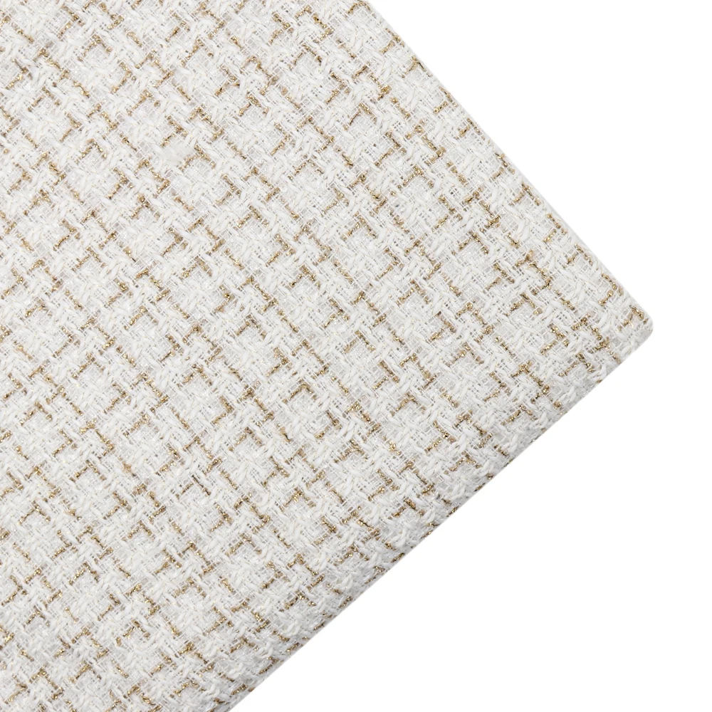 45CM*150CM Wool&Cashmere Weave Fancy Suiting Tweed Wool Fabric For Women Coat Overcoat Autumn&Winter New Cloth For DIY Sewing - Цвет: 029 white