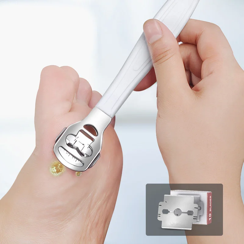Stainless Steel Foot Dead skin planing tool Professional Scraping Skin Exfoliating Pedicure Knife Care with Blade for Foot Care - Image 5