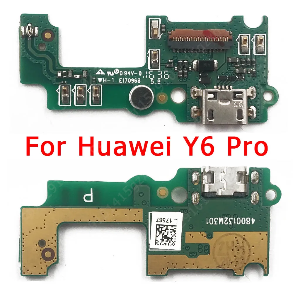 

USB-зарядная плата для Huawei Y6 Pro Y6Pro, порт для зарядки, док-разъем, гибкий кабель, запасные части