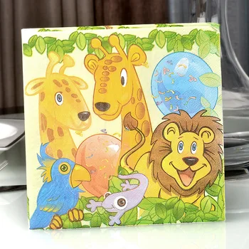 

33 X33cm- 80pcs Factory Direct Sales Mixed Batch Wedding Napkin Wedding Paper Mouth Cloth Tissue Color Placemat Cup Paper