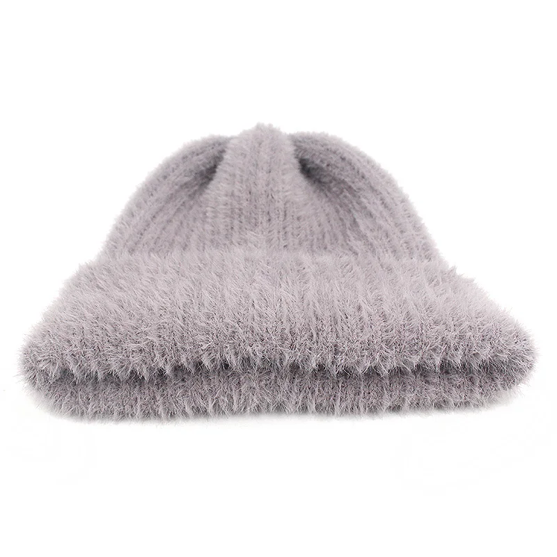 Новая Soild цветная шапка бини для женщин Мужская зимняя шапка Skullies уличная теплая шапка хеджирования Gorros Женская шерстяная вязаная шапка, вязаные шапки шапка