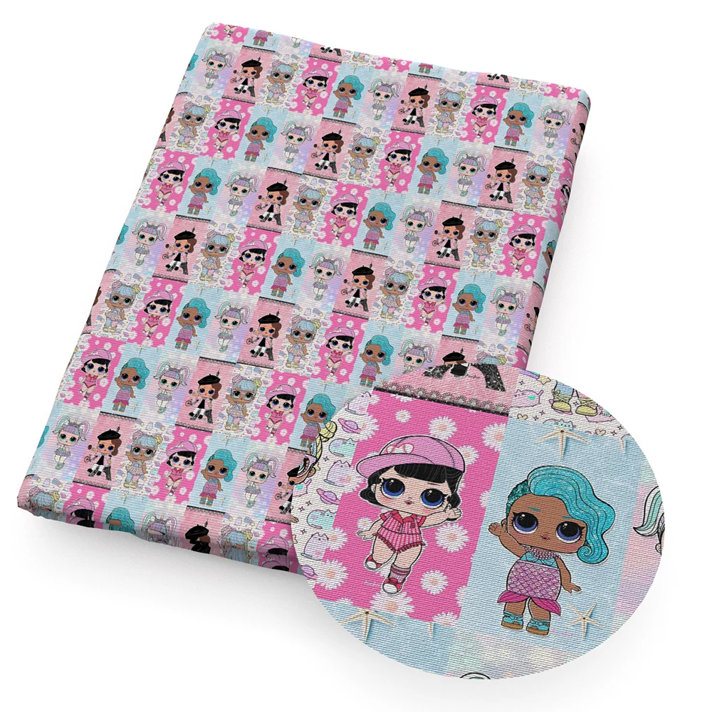 50*140 см с рисунком героев из мультфильма; полиэфир хлопчатобумажной ткани в стиле пэчворк с принтом «сделай сам» для пошива штор платье лоскутные одеяла Beedsheet, c9187