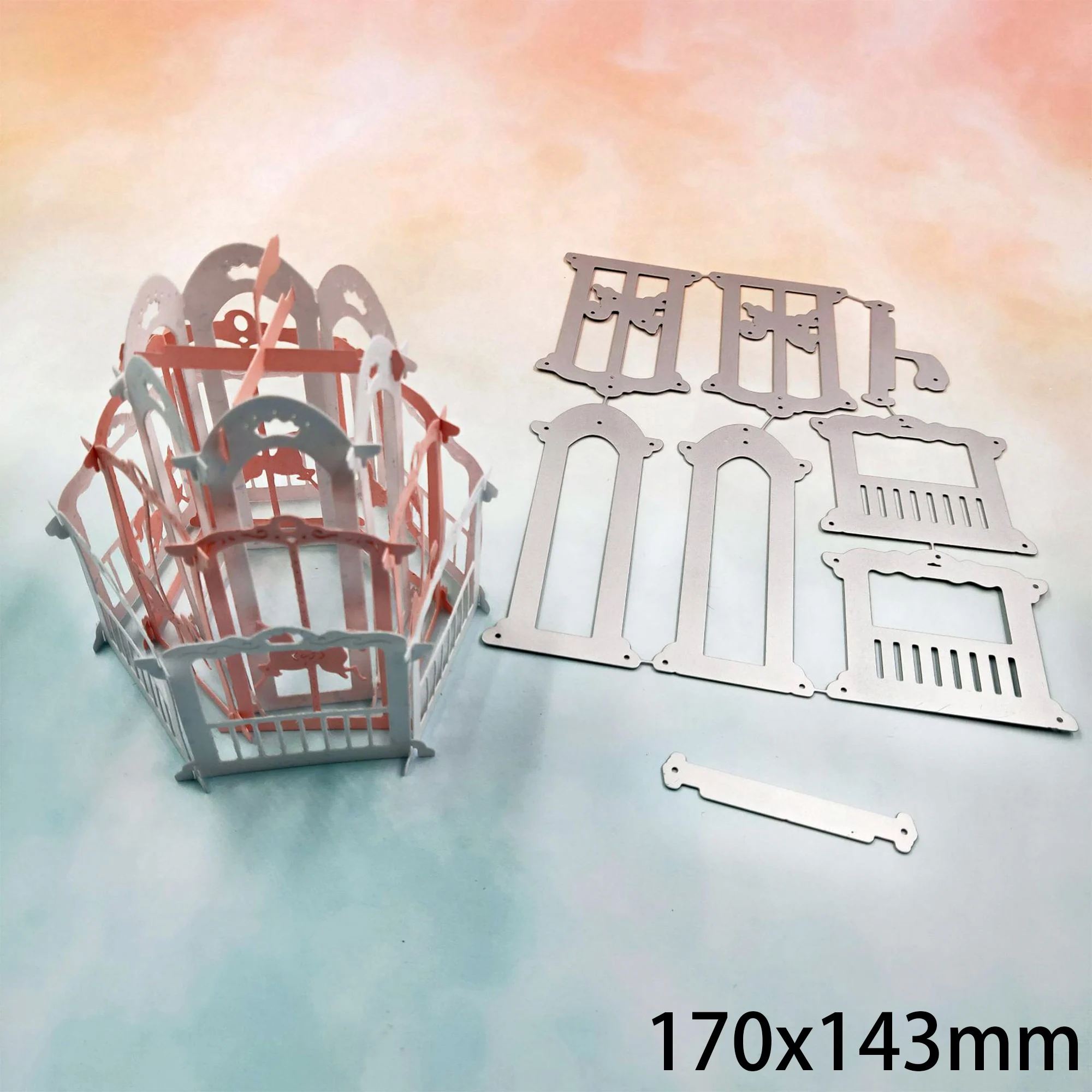 3D DIY карусель металлические режущие штампы парк развлечений Скрапбукинг тиснение трафарет рождественские подарки штампы