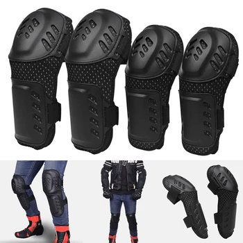 

Adults Protective Gear Knee & Elbow Pads with Elastic Straps for Motorcycle Skating Skateboarding Cycling