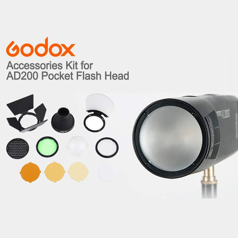 Набор деталей для вспышки, набор для Godox AK-R1 H200R AD200 для Godox V1, магнитная круглая головка, сменный аксессуар для вспышки
