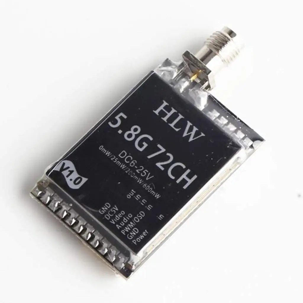 5,8G 72CH 0,01 МВт 25 МВт 200 МВт 600 мВт Переключатель AV VTX FPV аудио-видео передатчик
