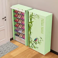 8 Слои 10 Слои Комбинации обувной шкаф простая скатерть ткань для хранения обуви стойки складной пыленепроницаемый обувные полки для ремонта мебели