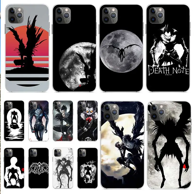 Anime Manga Death Note Shinigami Ryuk For Iphone 12 Mini 6 8 5 7 XR XS 6S plus 11 Pro Max Transparent Cases Cover TPU Funda | Мобильные