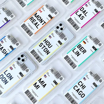 

Luxury ins Flag Bar code Label phone case For iphone Xs MAX XR X 6 7 8 plus 11 11Pro 11Pro MAX Clear soft TPU back Cover Fundas