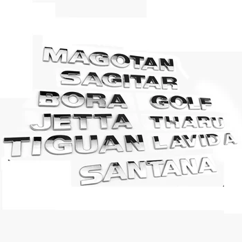 

For Volkswagen Badge Car Logo Jetta Golf Sagitar Magotan New Bora Lavida Letter Label Rear Label Sticker Decoration