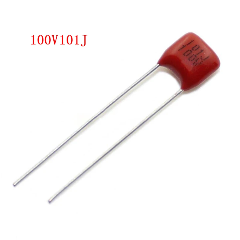 20 шт. 100V101J 100 в 100PF 100P 101 63V101J шаг 5 мм CBB полипропиленовый пленочный