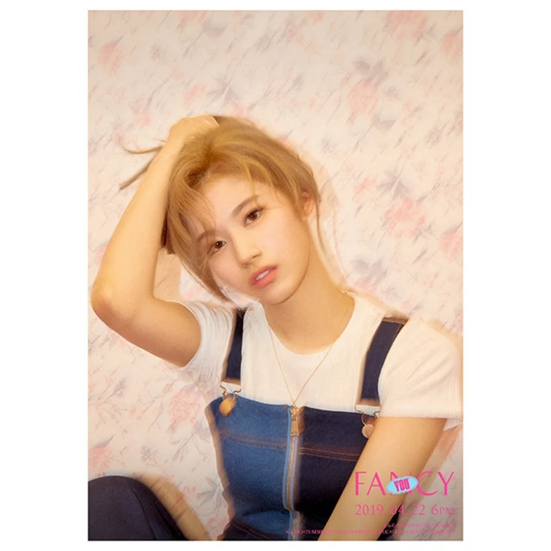 

K-pop TWICE Poster New Album "FANCY YOU" Poster High Quality Hanging Cloth Photo Scroll Painting Stationery Set