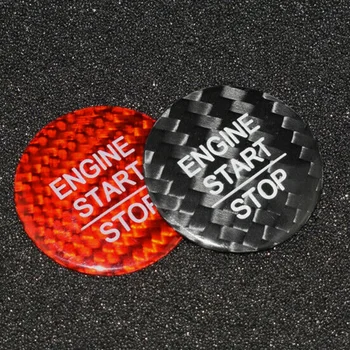

Carbon Fiber Engine Button Replace Cover Engine Start Button Sticker for Honda ACCORD CITY URV JADE CRV fit STOP Key Accessories