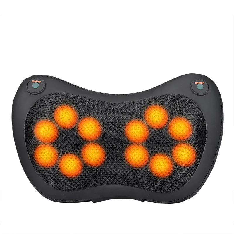 XPIOY Relaxation Massage Pillow Vibrator Electric Shoulder Back Heating Kneading Infrared therapy shiatsu Neck Pillow Massager