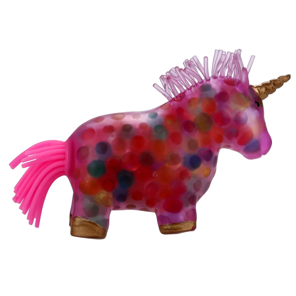 Мягкие игрушки Kawaii Ranibow Unicornor губка бусина компресс Игрушка пресс d давление стресс игрушки Gif антистресс снятие стресса