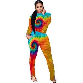 

Tracksuit Women Set Suits Autumn Casual Two Piece Set Long Sleeve Print Crop Top and Pants Sport Suit Women 2 Piece Outfit Set