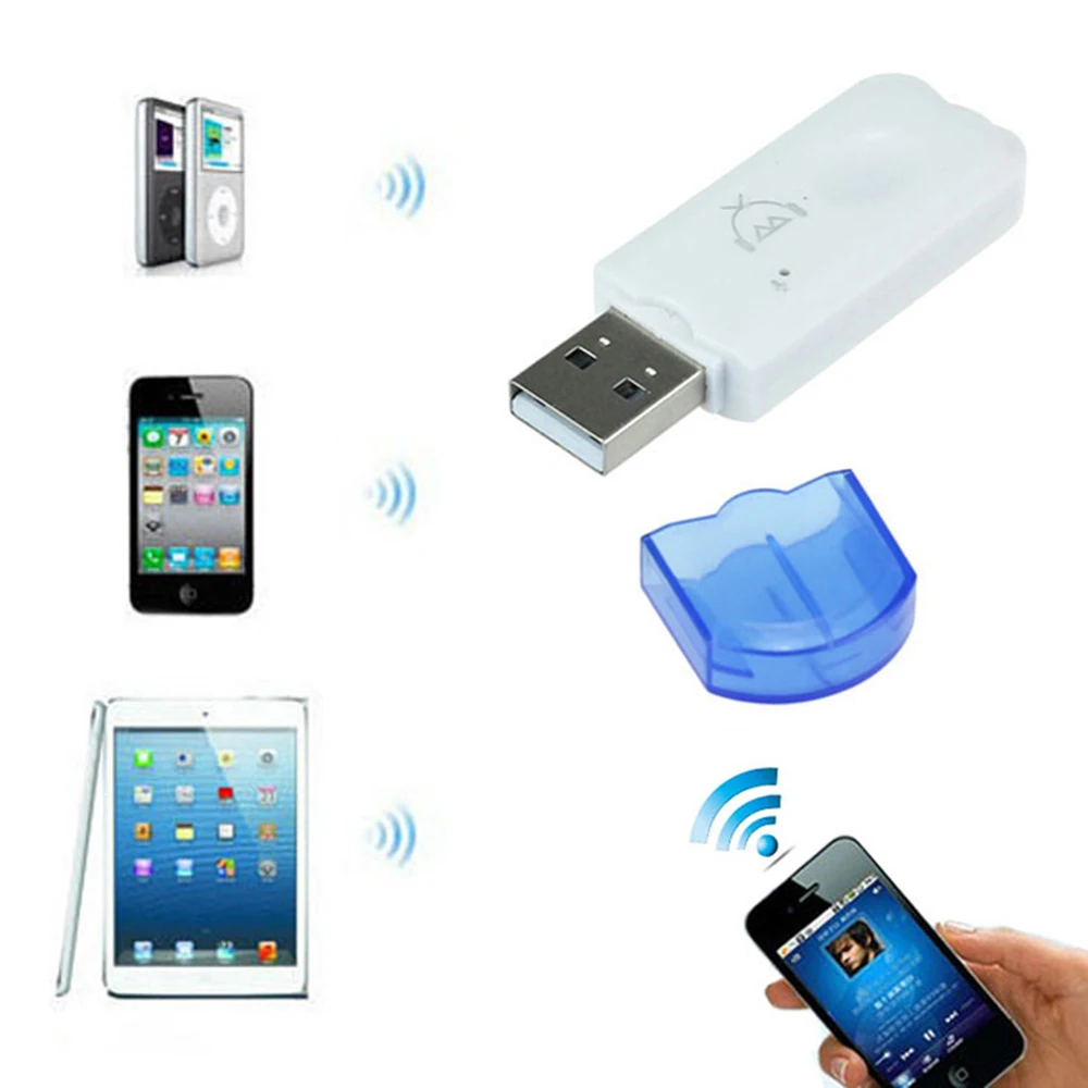 Mini USB Bluetooth-Compatible Stereo Music Receiver Wireless Audio Adapter Dongle Kit With Microphone For Speaker For Phone Car bluetooth adapter bluetooth audio receiver bluetooth transceiver adapter audio adapter bluetooth aux adaptor wireless usb adapter