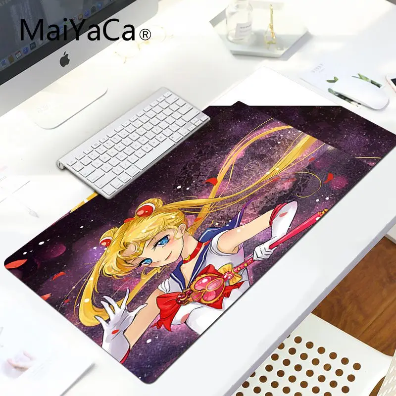 MaiYaCa напечатанный Сейлор Мун Подгонянный коврик для мыши компьютер Аниме Коврик для мыши и ноутбука большой коврик для мыши ПК компьютерный коврик