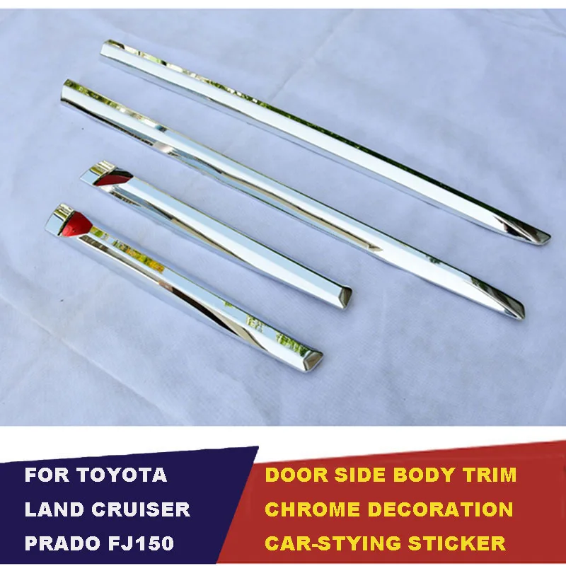 UBLUEE аксессуары для Toyota Land Cruiser Prado FJ 150 2010- ABS Хромированная боковая накладка на дверь