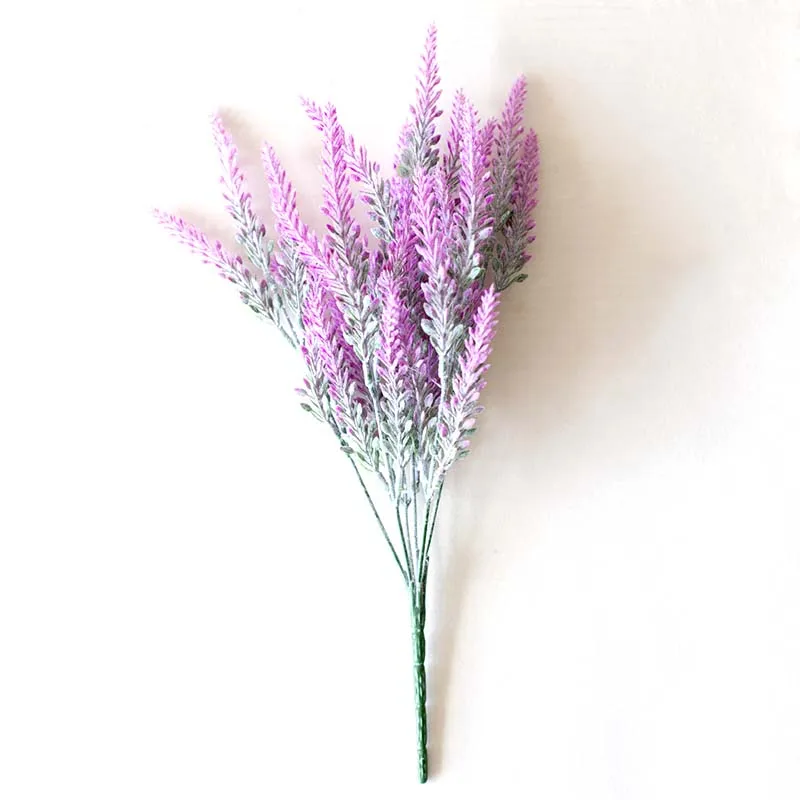 Purple Pink Горячая имитация лаванды искусственный цветочный горшок композиция для домашнего сада декор LSF99 - Цвет: Purple Pink