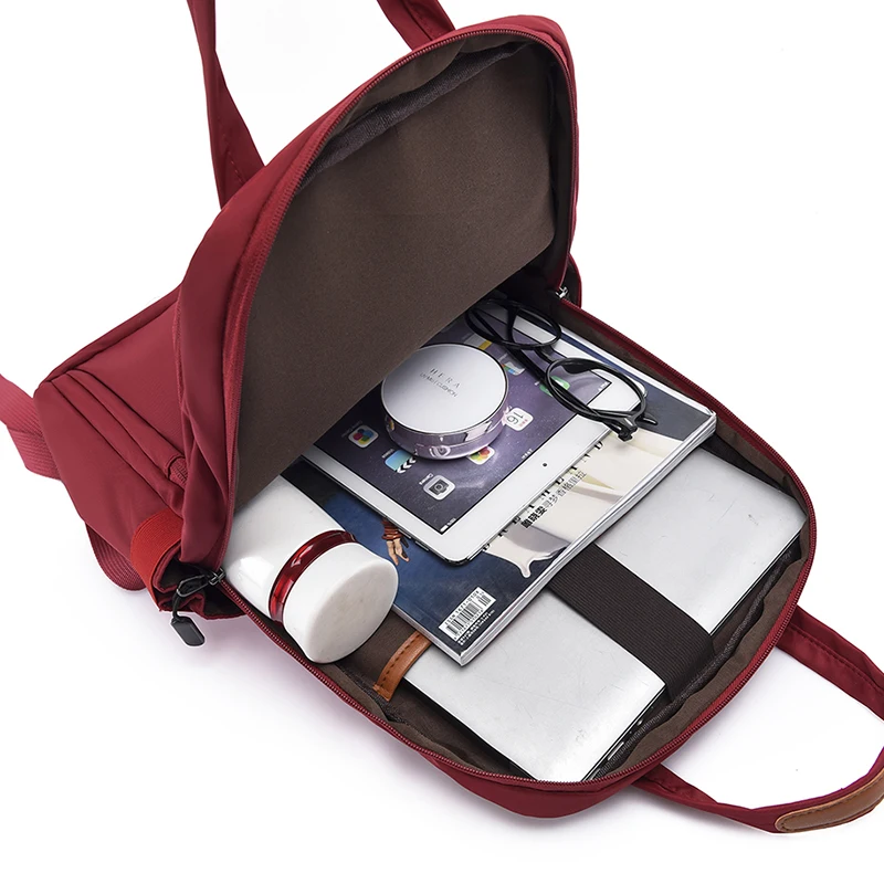 Fashion Casual Women Travel Backpack Large Capacity Girls School Backpack High Quality Durable Fabric Women's Laptop Backpack 5