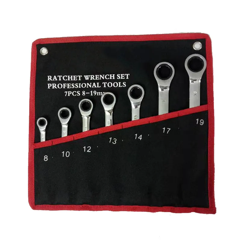 Ratchet Combination Wrench Set Chrome Vanadium Steel Wrench Set Tools for  Repair A Set of Wrench