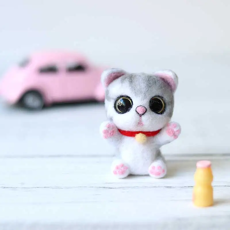 Новое поступление 2019 милая кошачья игрушка с большими глазами Животное ручной