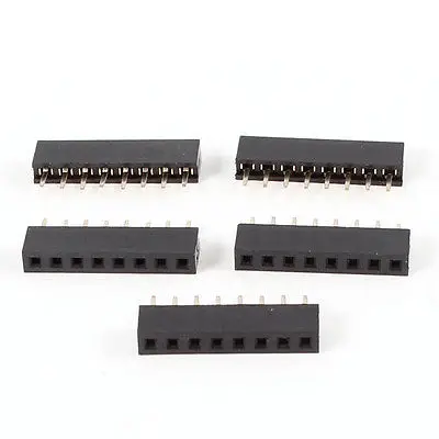 

5Pcs Single Row 2mm Pitch 8 Pin Straight Female Header Socket