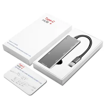 

Yc720Type-C 10Gbps Hub Gigabit Network Interface Low Temperature Usb 3.0 Multi-Function Docking Station